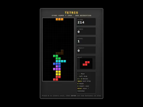 Qwen3.8-Flash-Next GSQ-RCO 전체판 테트리스 v3 화면